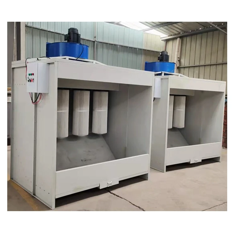 Hot Selling Electrostatic Powder Coating Batch Spray Oven Booth System  Machine With Powder Coat Spraying Gun Booth Curing Oven