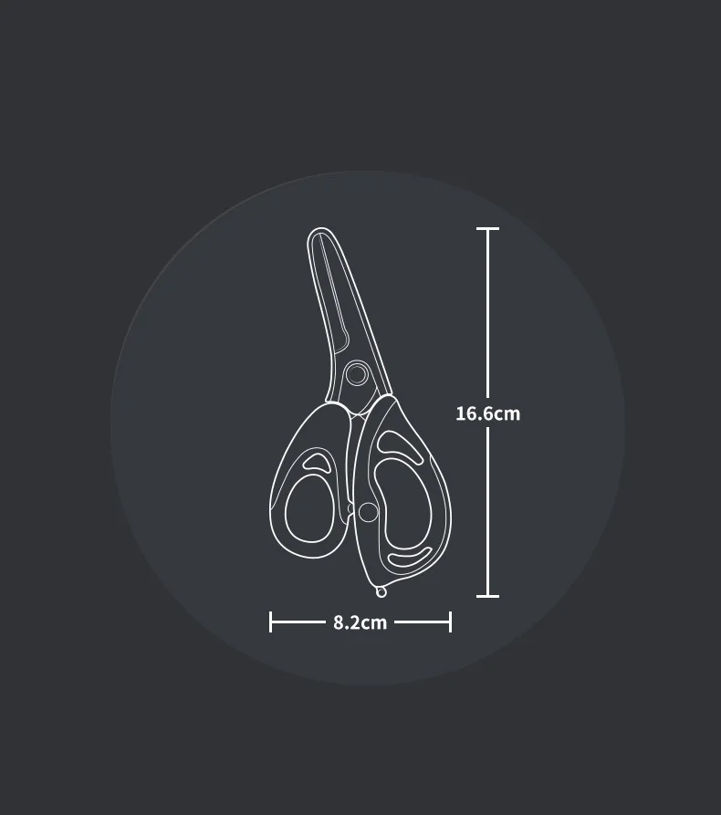 Stainless steelscissors for cutting meat and vegetables, food scissors children scissors