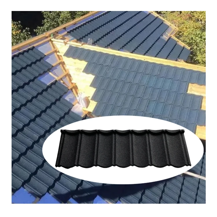 Popular Ghana Kenya Ethiopia Stone Coated Roofing Sheet Eurotile Shingles Mabati Feroof