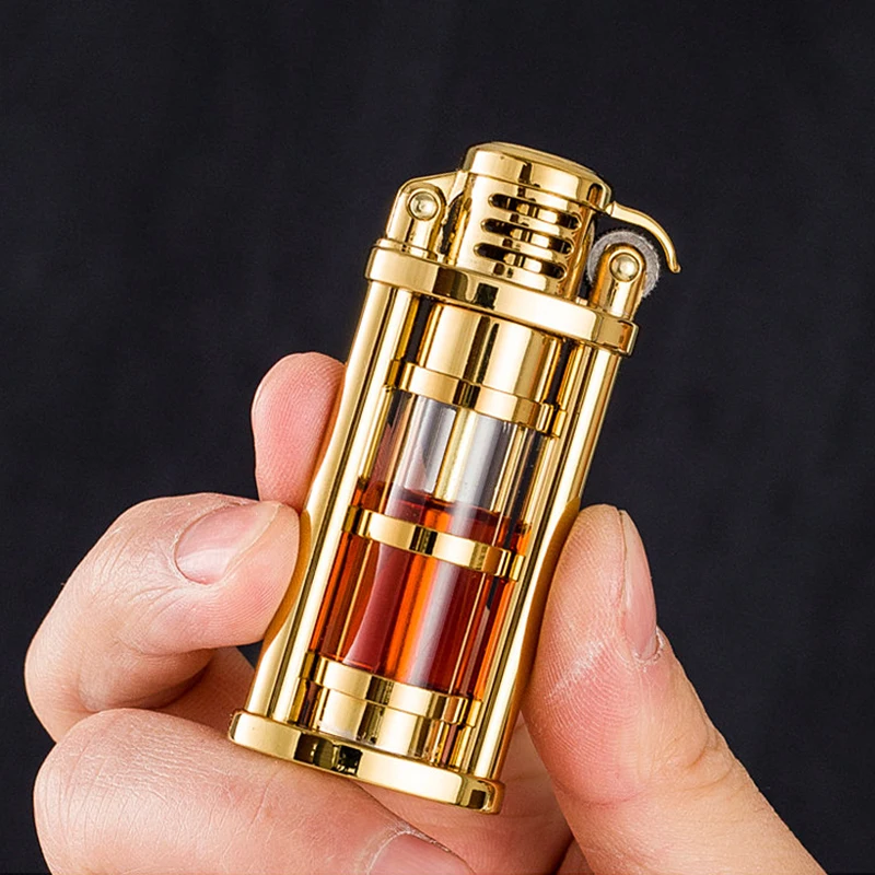 
Zorro kerosene lighter 652 transparent oil warehouse creative old retro grinding wheel pendant metal lighter wholesale 