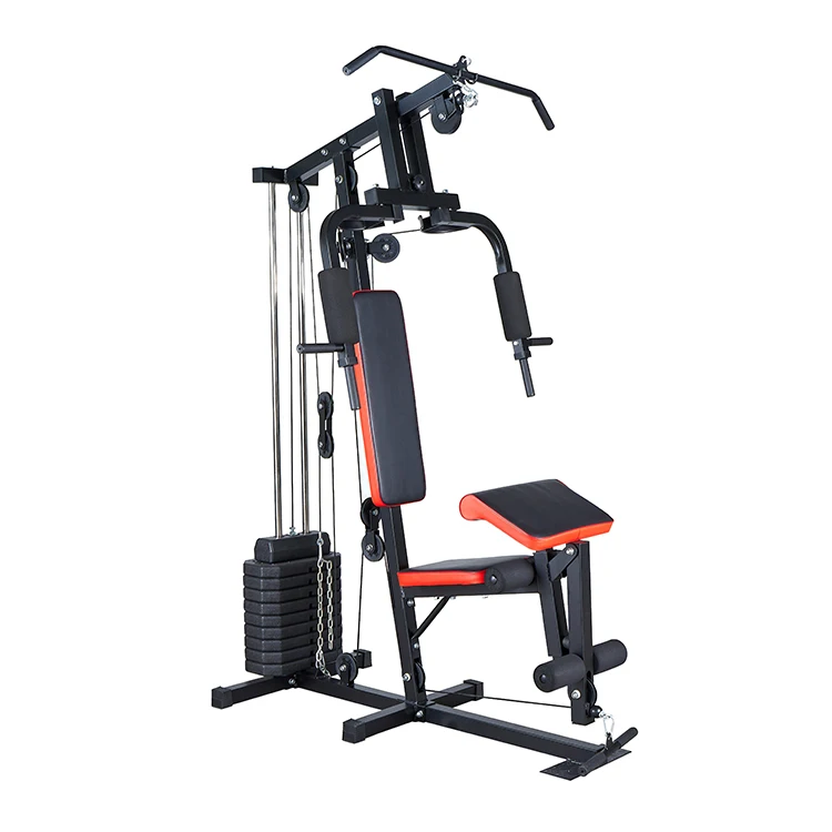 Home Body Building Multifunctional Station Power Cage Squat Rack Bench Weight Gym Lifting Training Smith Machine