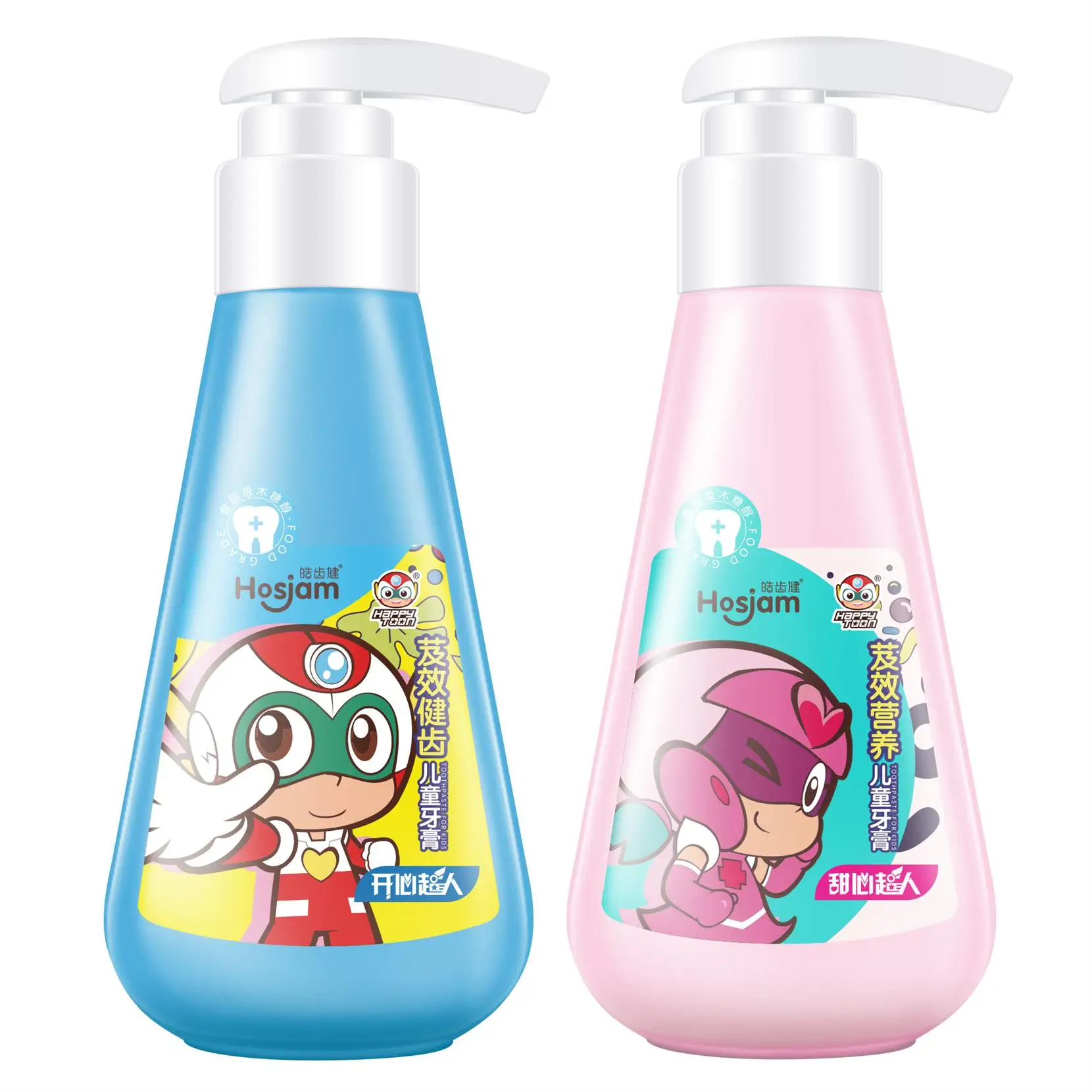 Strawberry-flavored fluoride free toothpaste fruity baby toothpaste