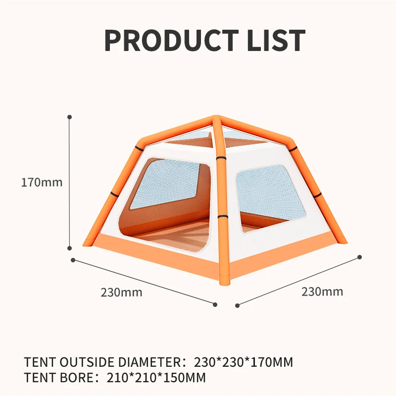 Canopy Camping Inflatable Tent Waterproof Outdoor Inflatable Canopy Tent Hiking Outdoor Shelter Family Picnic Canopy