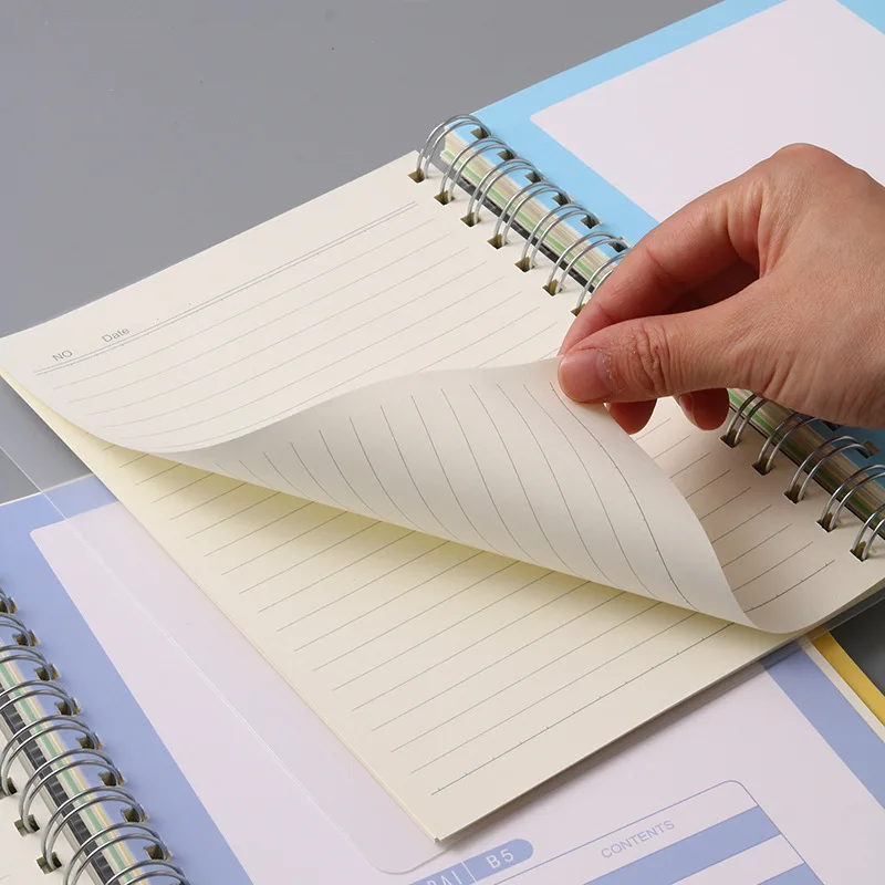 A5 110 Sheers Pp Cover Spiral Notebook Notebook For Students Tabs Office Custom School Use