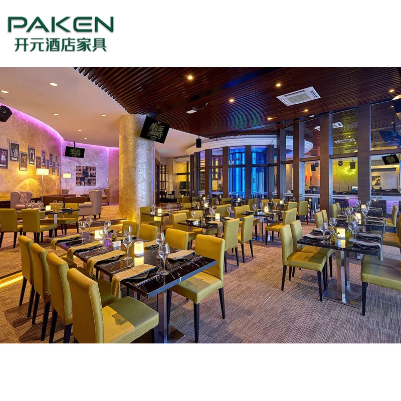 Commercial Hotel Restaurant Furniture Sets Sofa Booth Seating Luxury Modern Tables And Chairs Set For Cafes And Restaurants