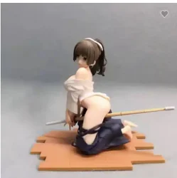 16CM Anime Figure Kendo Girl Xiyuan Temple Nadeko Sexy  Kneeling Pose Adult Model