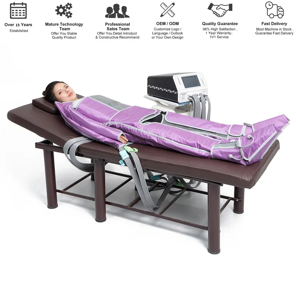 44 Airbags Pressotherapy Lymph Drainage Massage Body Lymphatic & Circulation Machine for Slimming massager B-8350