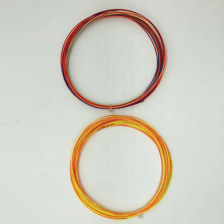 Hot sale badminton string rainbow color badminton line
