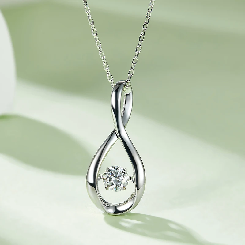 Hot Sale Factory Direct Bling-Bling White Moissanite Real Gold Diamond Necklace With Your Design