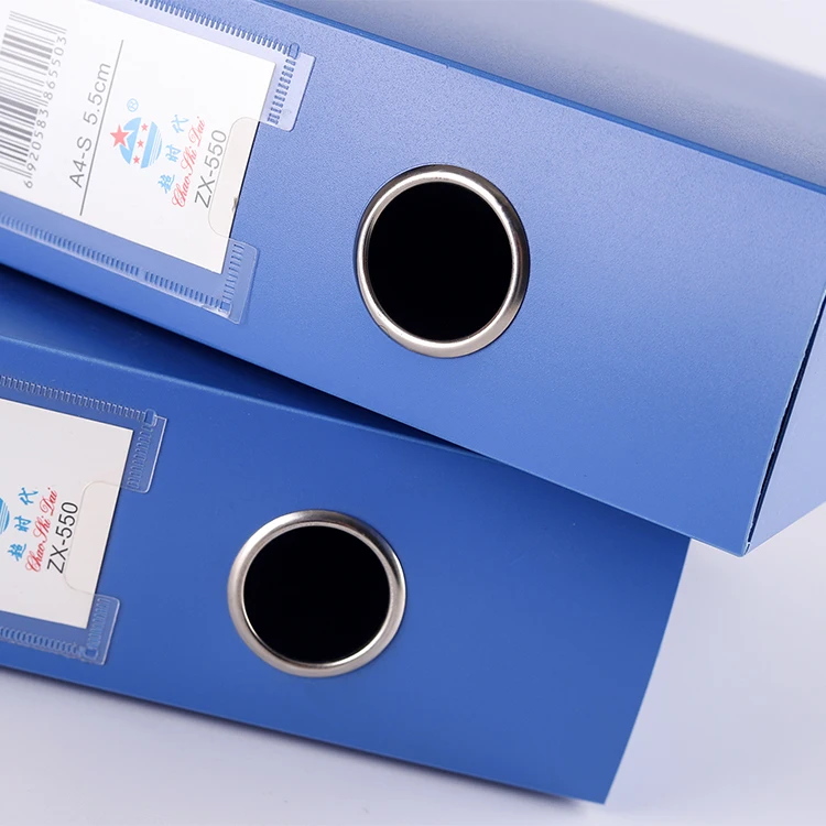 Office Supplies PP Box File Folder Plastic Business Stationery Thickened Adhesive File Box