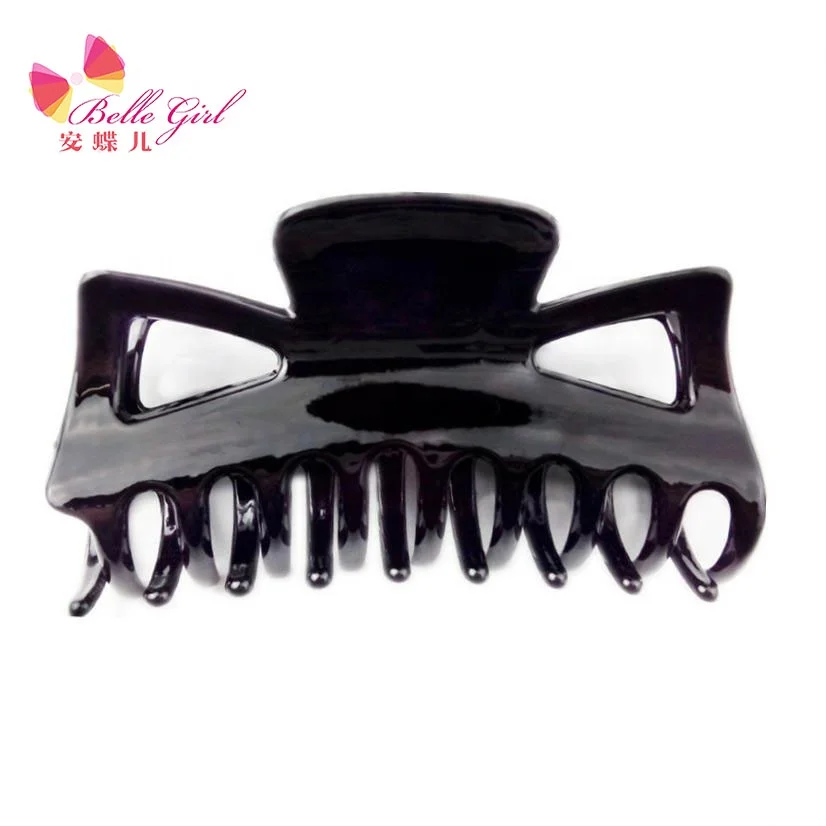 BELLEWORLD 2021 Korean style factory new fashion hair accessories clip women girls black banana hair clips  holder