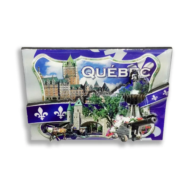 New Design Custom 3D Netherlands rotterdam wood epoxy coated mdf refrigerator magnet