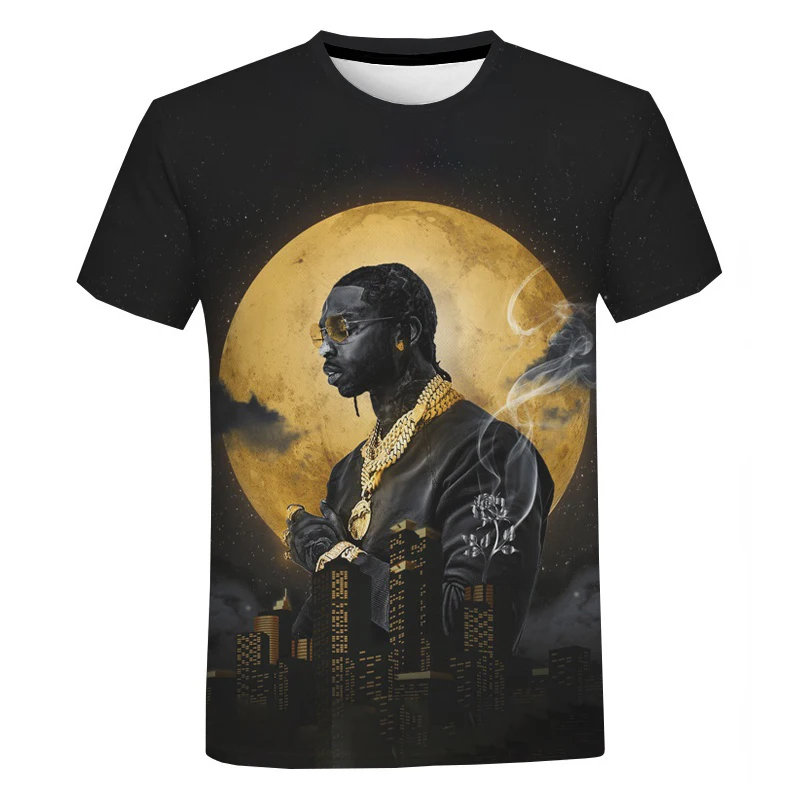 Hot POP SMOKE For Rapper 3D Printed Streetwear Women Short Sleeve Oversized Tee Shirt Men Hip Hop Tees Tops T-Shirts