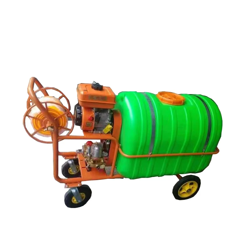 Hand-Pushed Four-Stroke Gasoline Power Spray Pump Agricultural Sprayer Equipped With Bucket