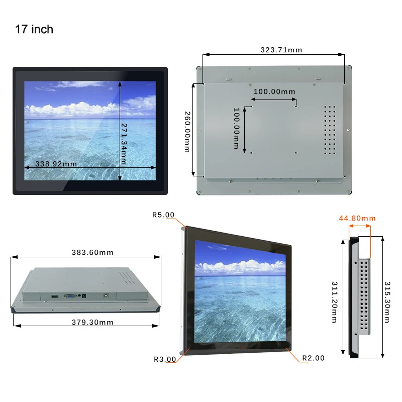 17 inch open frame monitor