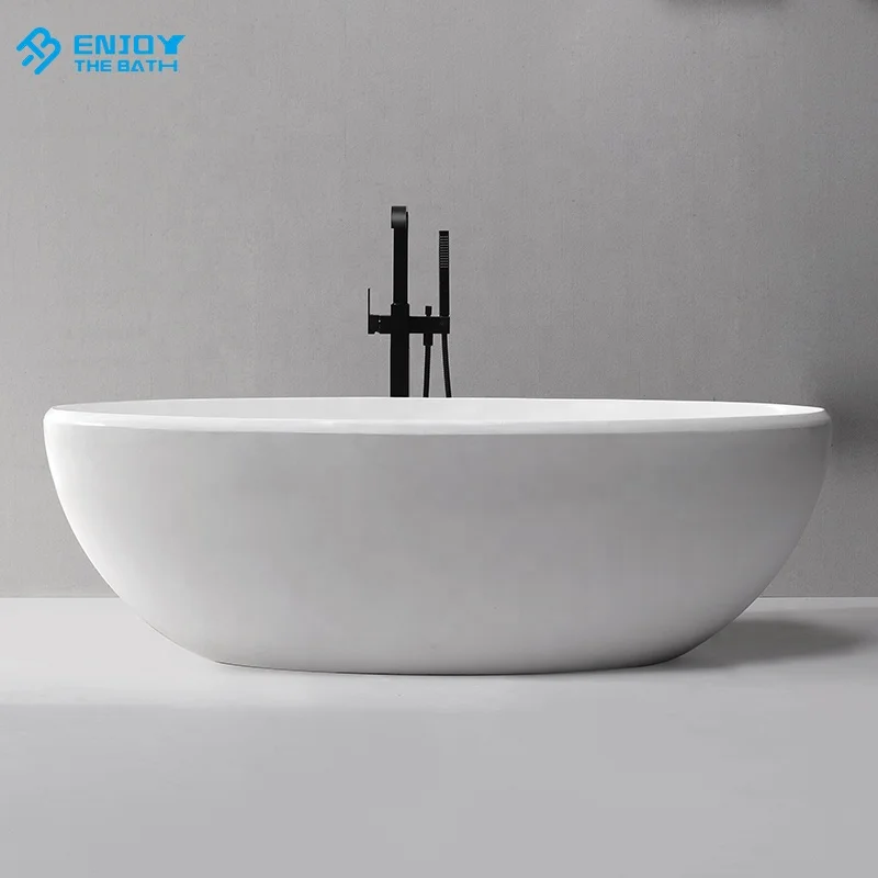 Artificial solid surface freestanding bathtub bathroom tubs and sinks