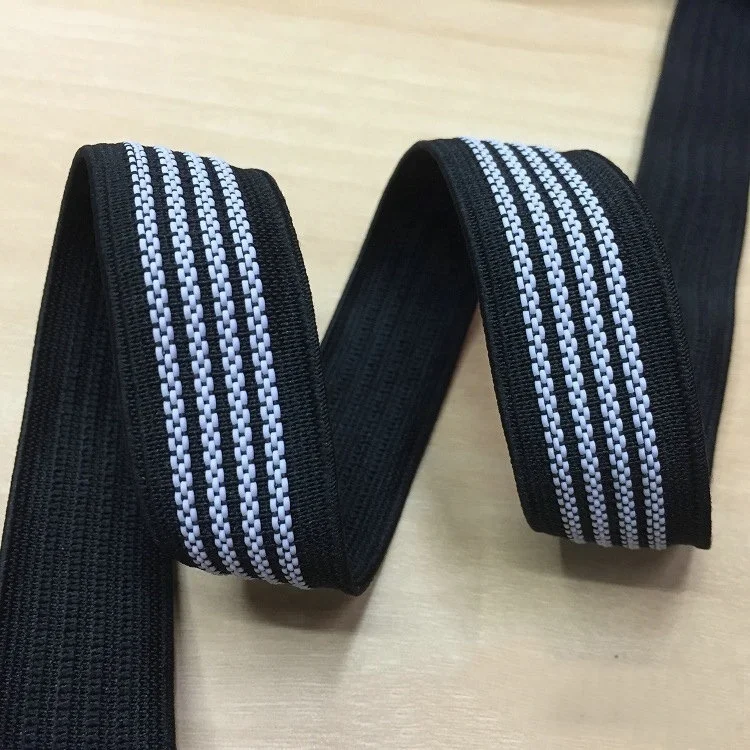 Wholesale 2.5cm/3cm anti slip elastic band with rubber for clothes
