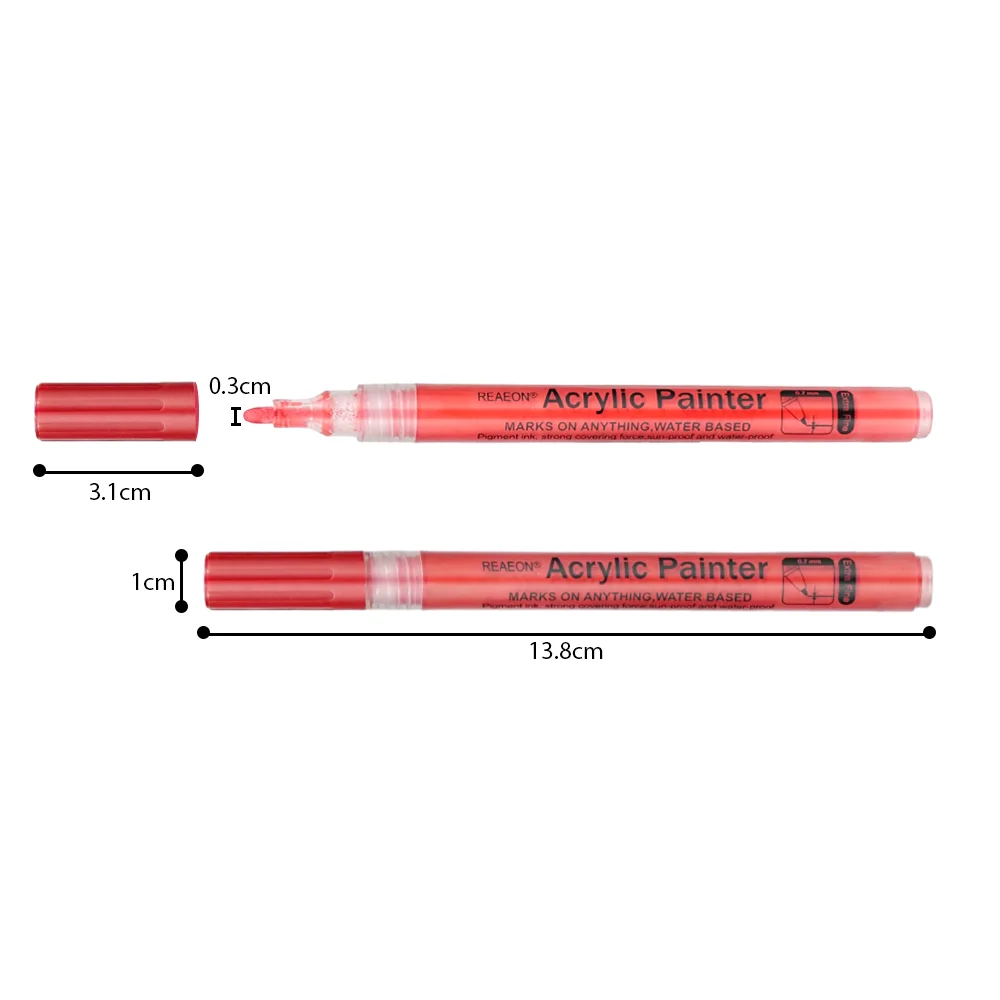 0.7mm waterproof pigment graffiti pen painting nail art coloring acrylic marker