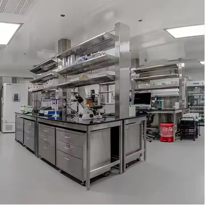 Stainless steel materials Lab furniture for pharmaceutical environments durable and hygienic laboratory