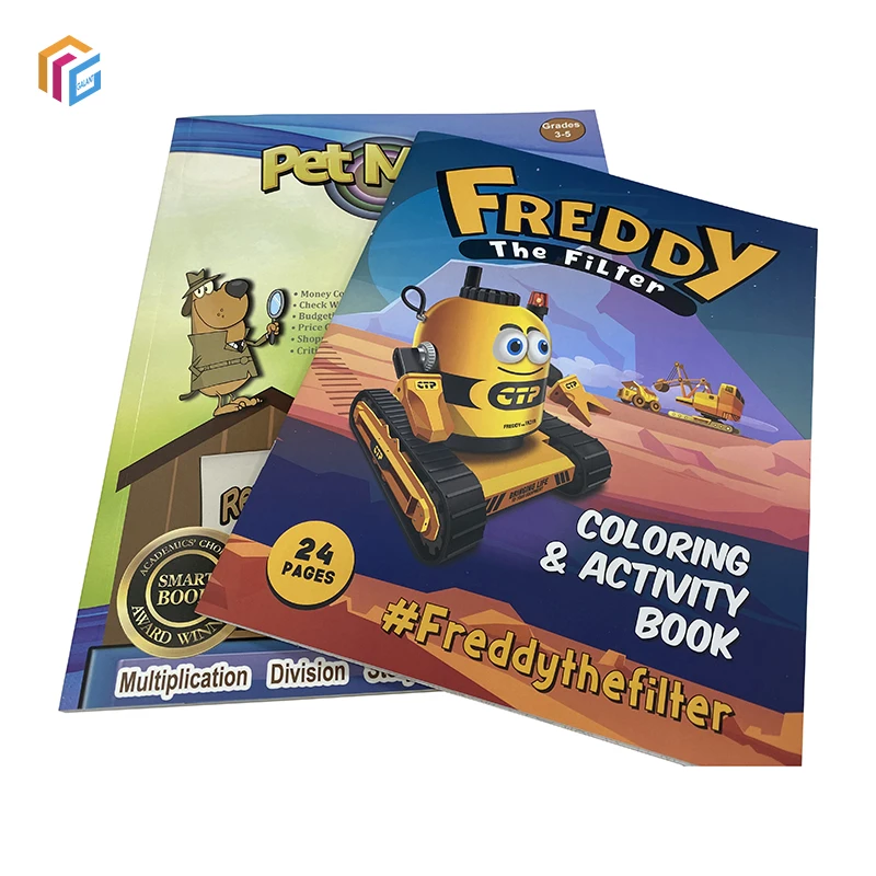 Custom Kids Coloring Books For Children Drawing Painting Book Coloring Books with Stickers