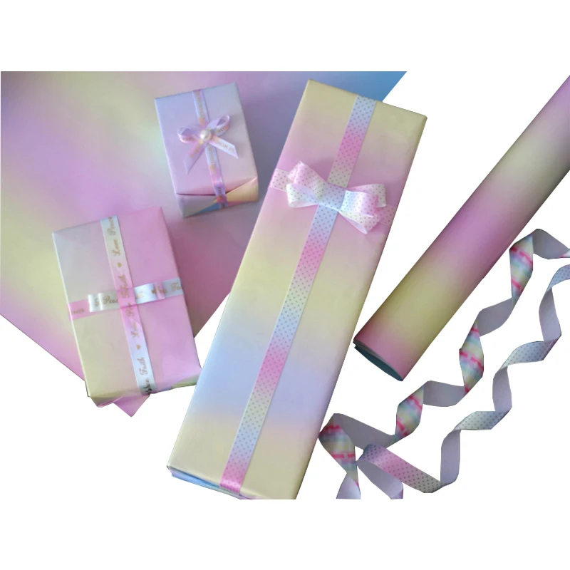 Custom art paper rolling gift wrapping paper for holiday and birthday