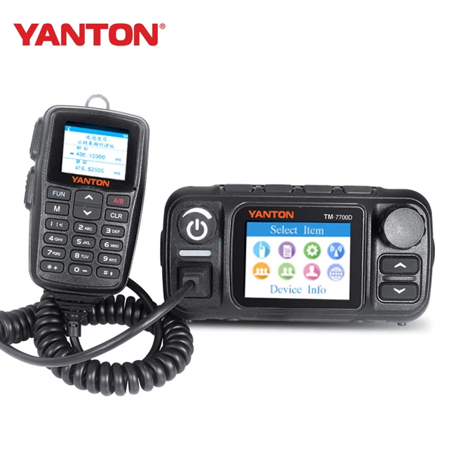 4G LTE Mobile Radio 25W Dual Band Base Radio GPS POC SIM Card Two Way Radio YANTON TM-7700D