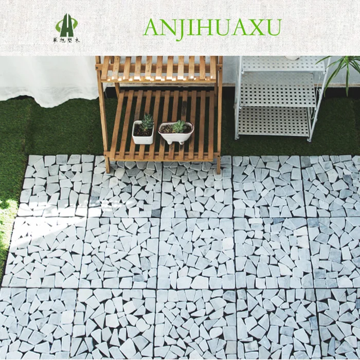 Outdoor plastic wood floor balcony bathroom garden DIY  stone anti-corrosion ecological brick