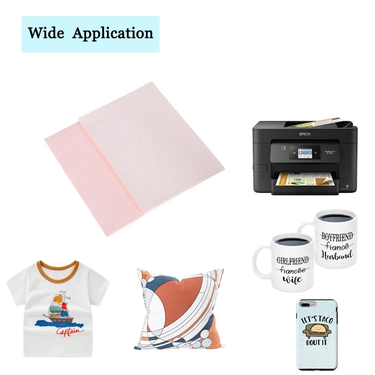 Wholesale No Cut Self Weeding Printing A4 Heat Sublimation Transfer Paper for Garment