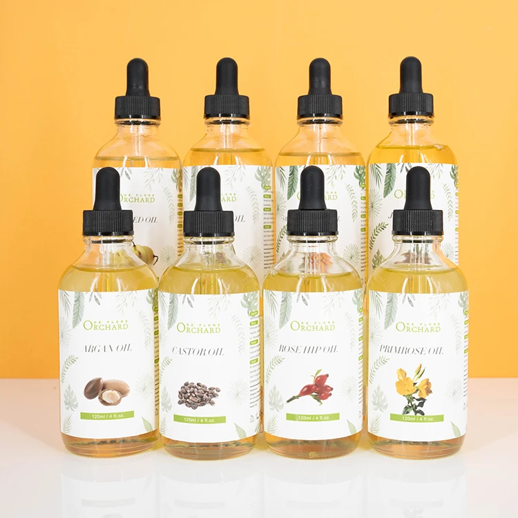 Private Label Cold Pressed Bulk SPA vegetable Pure Natural Organic Massage Hair Face Body Skin Care Carrier Plant Oil