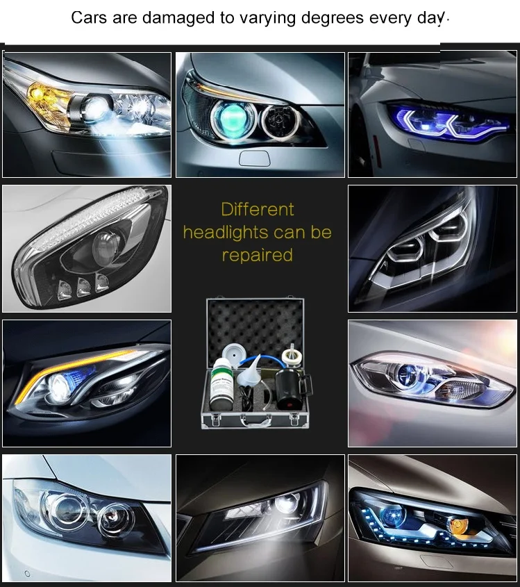 Headlamp Restoration Kit Headlight Renovation Renew Clear Medecine Headlight Steam