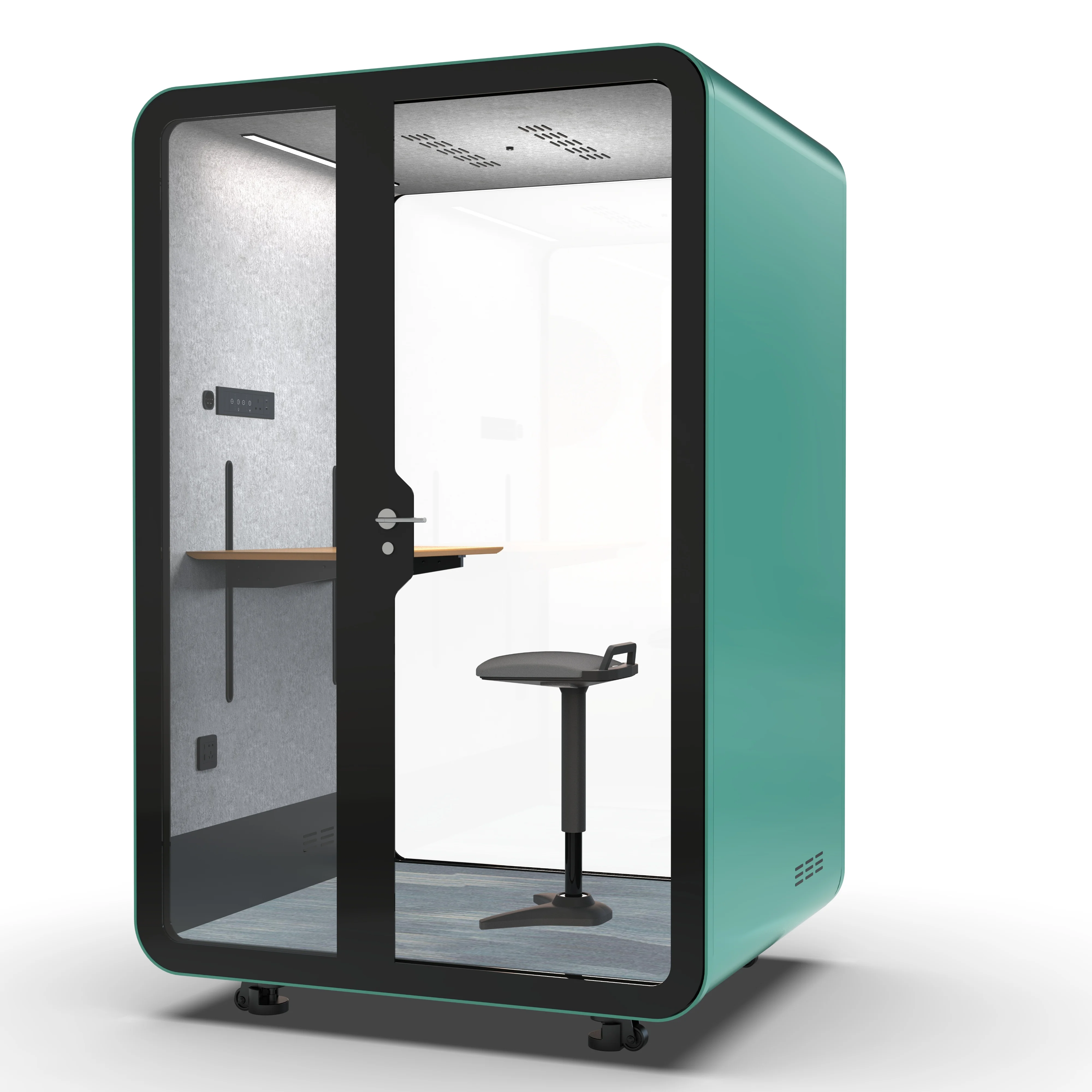 Telebooth modular office booth soundproof  phone booth with fresh air system