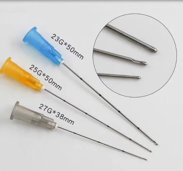 Blunt Micro Cannula 18 g 100 mm cannula needle 22g 26g 50mm for Dermal Filler