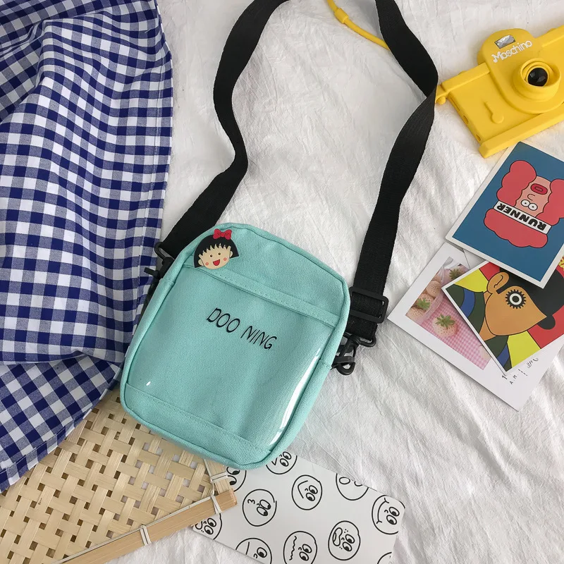 small Shoulder Bag Fashion Pure Color Casual Outdoor crossbody bag women canvas fanny pack