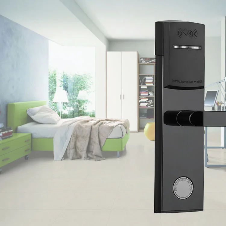 304 stainless steel electronic smart card key RFID access control hotel door lock