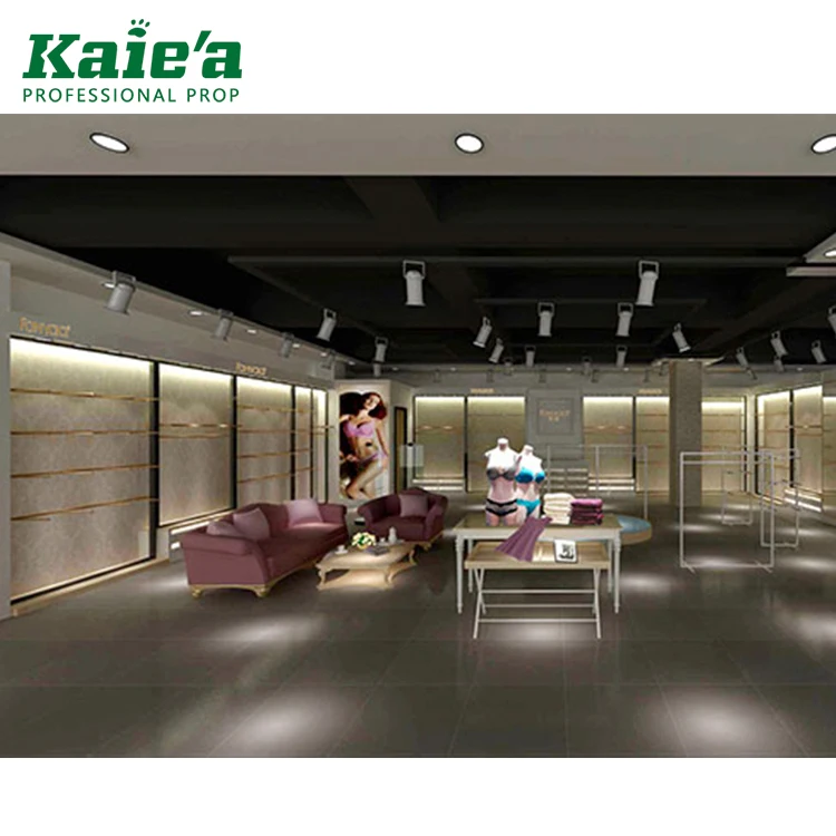 Custom wood lingerie store display furniture lingerie shop design