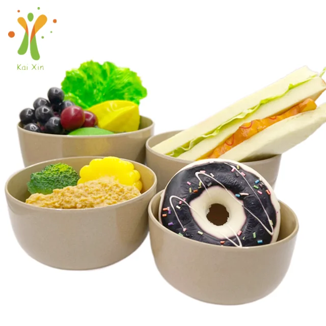 BPA free Natural Environmentally Dishwasher safe eco friendly rice husk fruit snack salad bowl tableware