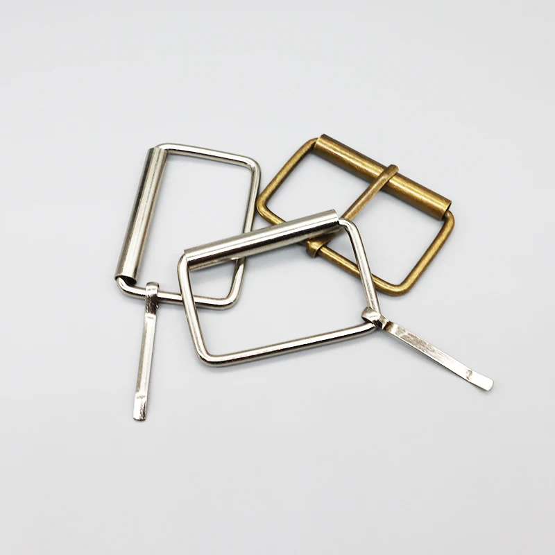 20mm Nickel-Coated Metal Pins Clip Buckles with Fabric Decorations for Belt Bag Garment Accessories