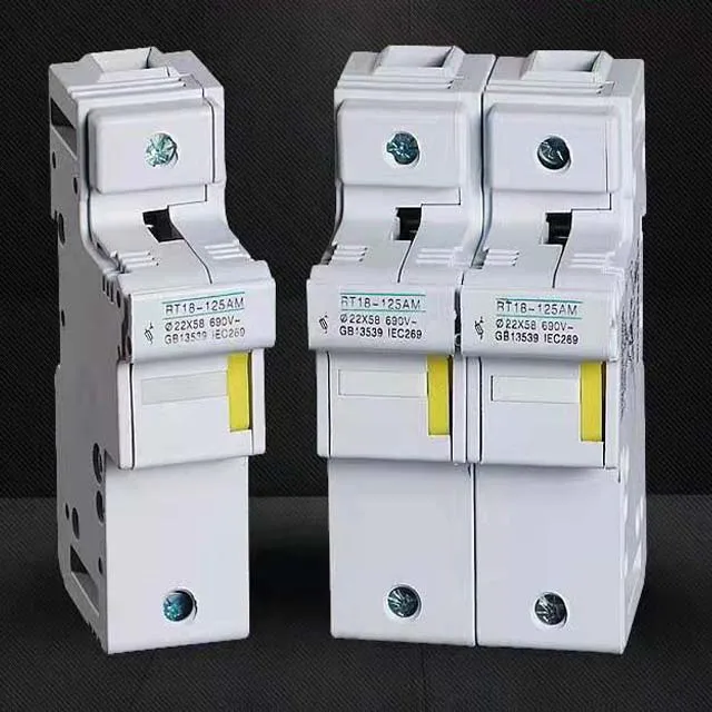 Factory direct selling hot-selling domestic fuse base RT18-125XAM 1P ceramic fuse R017 base 22X58