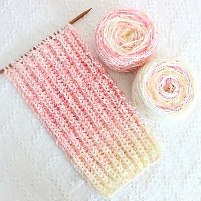 2024 thick yarn super chunky 80 acrylic 20 wool yarn for DIY gradient scarf