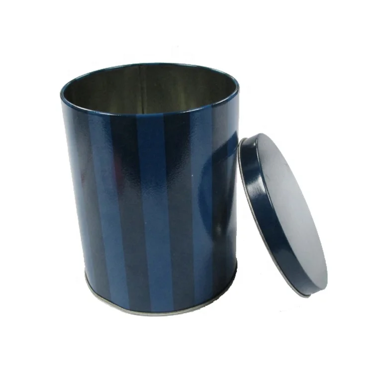 Customized Metal Packaging Blast Oil Printing Round Tin Can