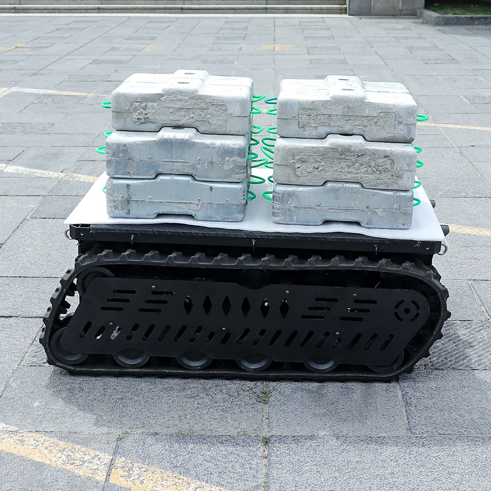 300kg Heavy Robot Chassis Waterproof PTZ Camera Remote Control Inspection Vehicle