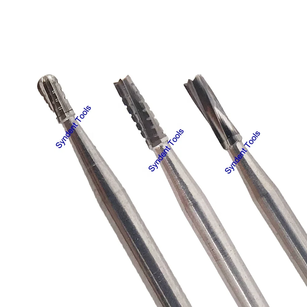 CNC machine made teeth contouring bone dental carbide bur 1.6mm head 25mm length FG SURG60