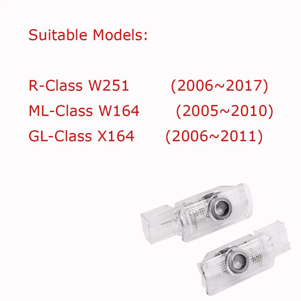 For Mercedes-Benz AMG W251 W164 X164 Led light door welcome lamp