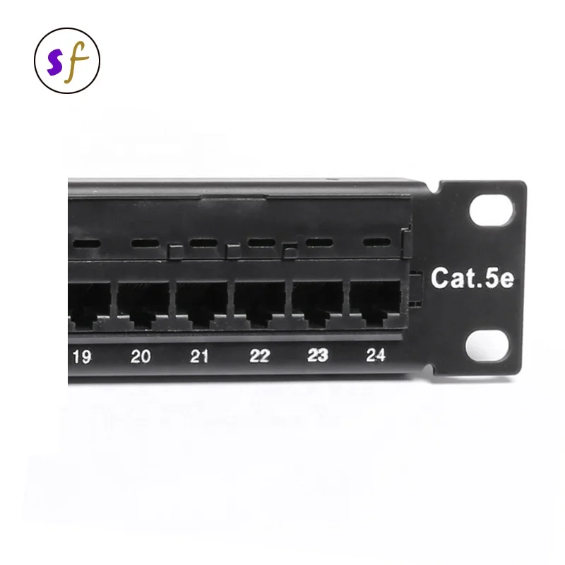19 дюймов UTP cat5e 24 портовая