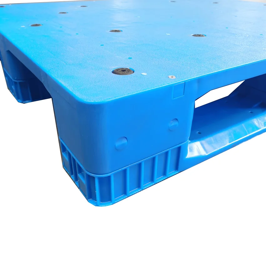 1200x1200 HDPE/PP  closed hygienic warehouse storage rack plastic pallet with steel