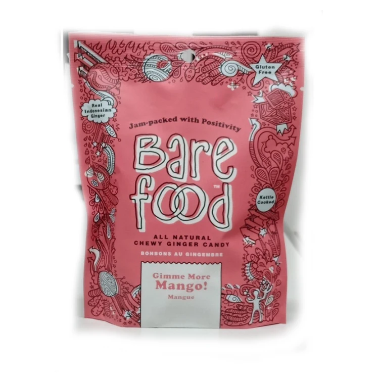 BAREFOOD Gingerbon Ginger Candy/Ginger Chews Mango Gummy Candy Indonesia