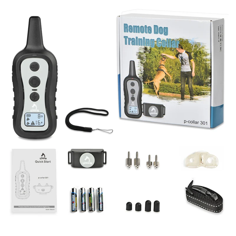 Smart Dog Training Collar 3 Safe Training Modes Rechargeable Waterproof Electric Dog Shock Collar