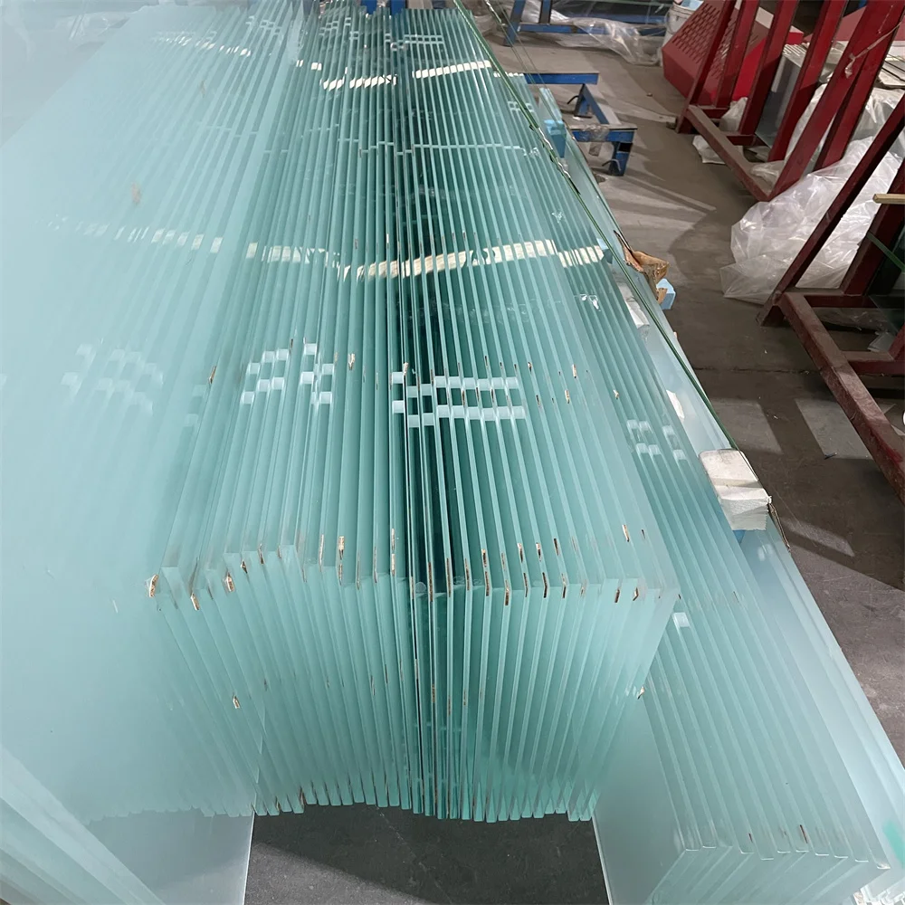 Flat clear Tinted Anti Glare Glass Acid Etched Frosted Glass