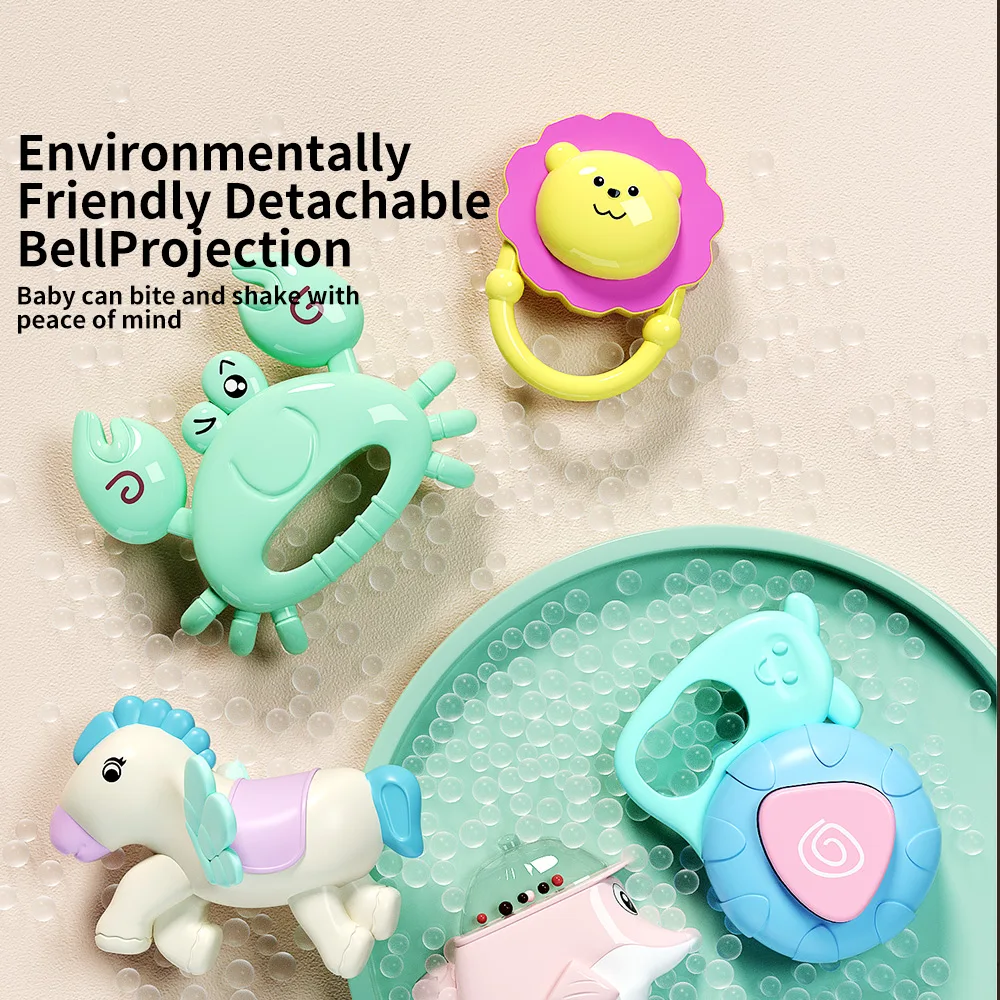 Hanging Musical Projection Toy Baby Bed Bell Automatic Musical Remote Control Baby Mobiles