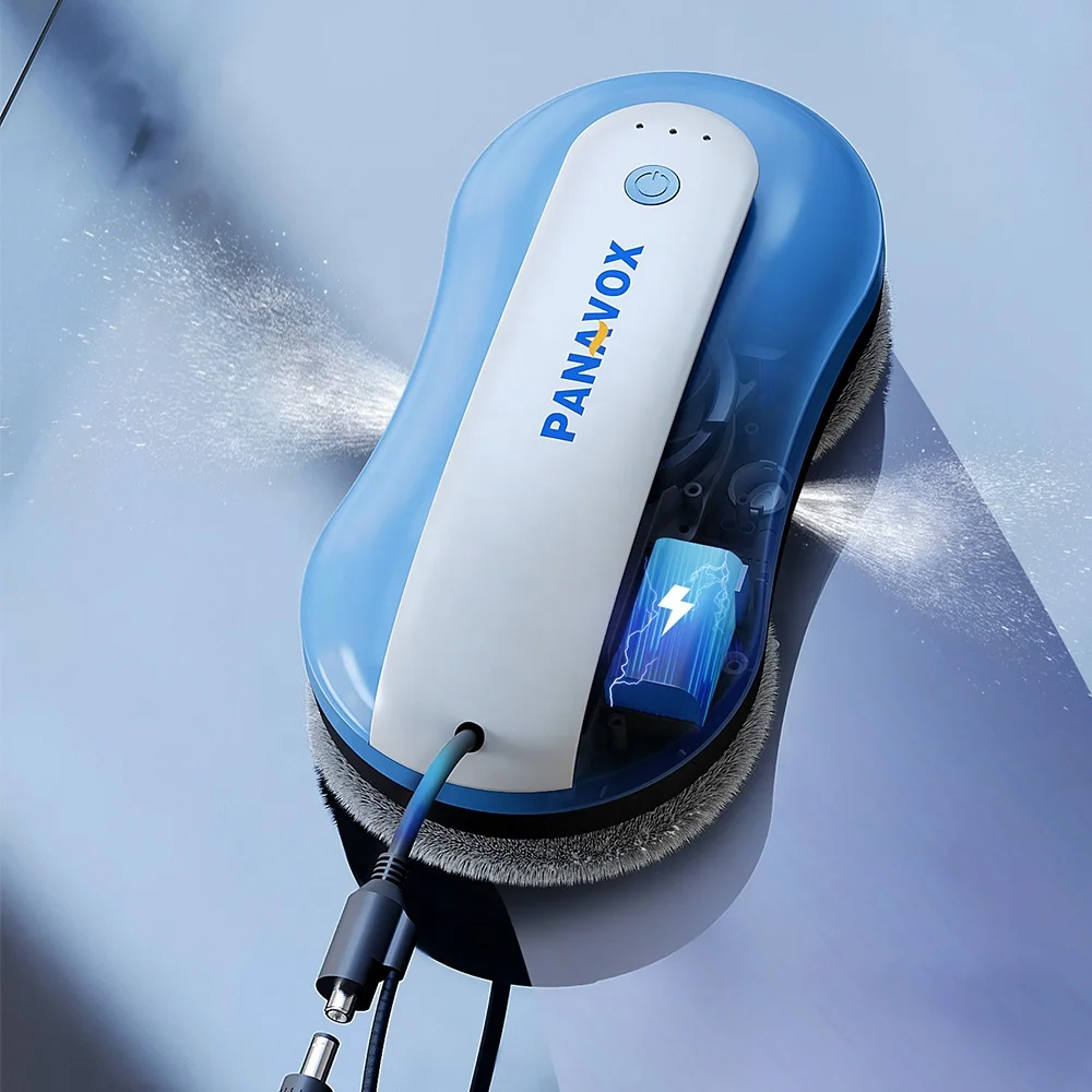 Customizable LOGO Intelligent Window Cleaning Automatic Water Spray Brushless Motor Glass Cleaner Robot